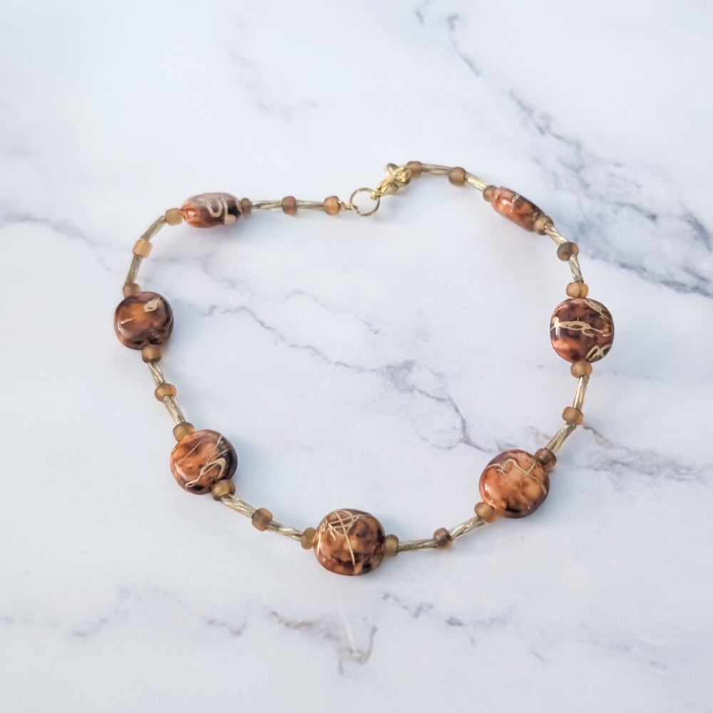 Vintage Anklet or Large Bracelet - 10.5"